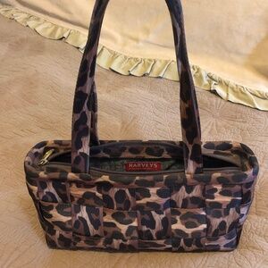 Harveys seat belt animal print handbag